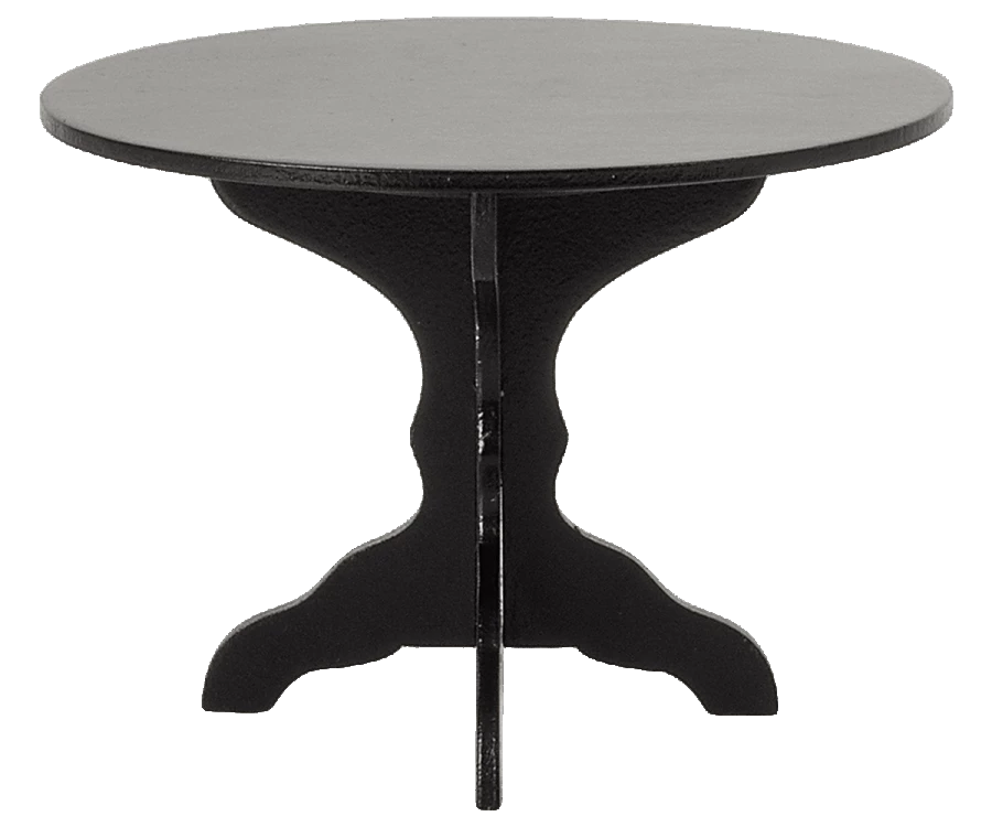 Maileg Miniature Coffee Table | Black * 1 Maileg Miniature Coffee Table | Black *