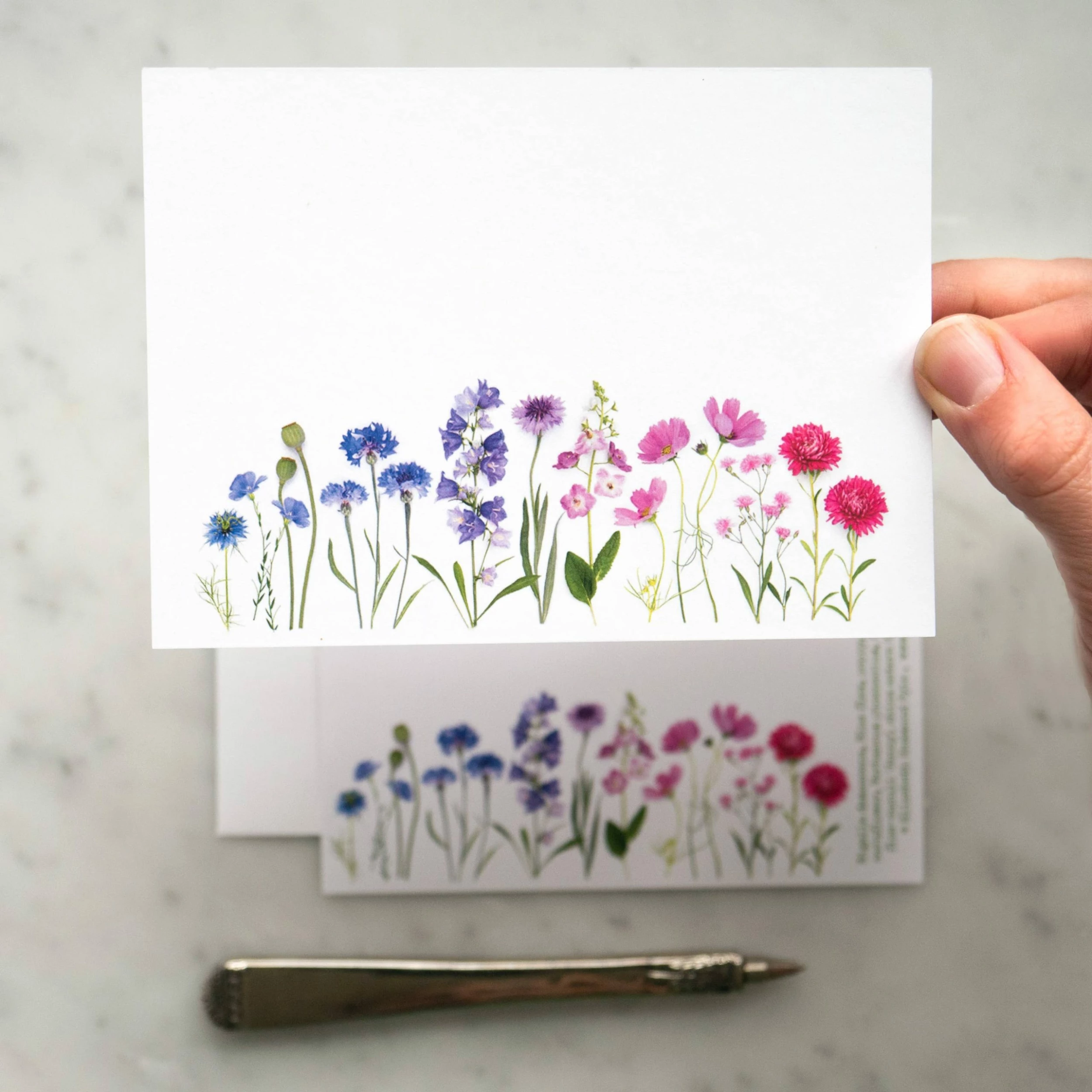 Summer Flower Rainbow | 8 Flat Card Set 2 Summer Flower Rainbow | 8 Flat Card Set - Image 2