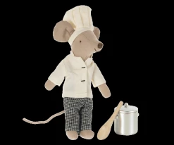 Maileg Chef Mouse With Pot And Spoon | Big Brother/Sister*