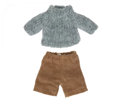 Maileg Knitted Sweater And Pants | Big Brother Mouse