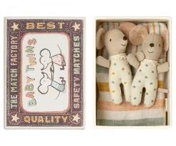 Maileg Baby Twin Mice in A Matchbox