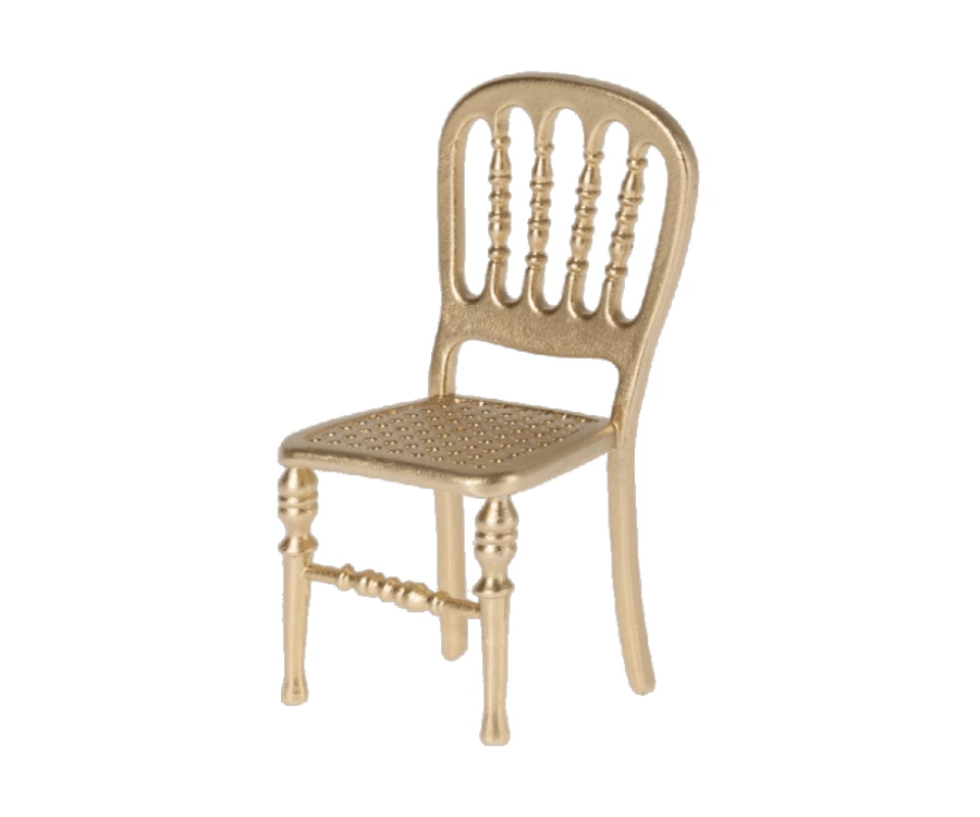 Maileg Miniature Chair | Micro | Gold 1 Maileg Miniature Chair | Micro | Gold