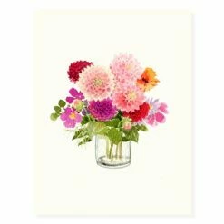 Plum Bouquets | Assorted 8 Card Set -tool Sales 34882 autumn dahlias OFS weba grande 76b0a981 e61d 4d4c b02c f2c97678d2f8