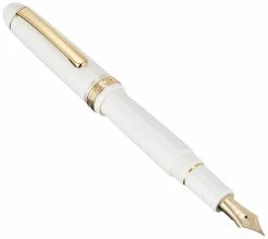 Platinum 3776 Century Chenonceau White Fountain Pen With Gold Trim 6 Platinum 3776 Century Chenonceau White Fountain Pen With Gold Trim -tool Sales 71r Z 819dL