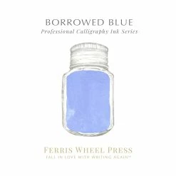 Borrowed Blue | Calligraphy Ink -tool Sales Ferris Wheel Press 2022 Swatch Borrowed Blue 1801x1800 65b00ed0 4dfe 44bc a434 fb765e626b4a