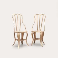 Maileg Two Gold Vintage Chairs | Micro