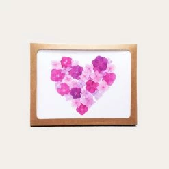 Hearts Of Pink Flowers | Assorted 8 Card Set