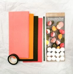 Ranunculus | Crepe Paper Flower Kit -tool Sales IMG 20210212 165923 2