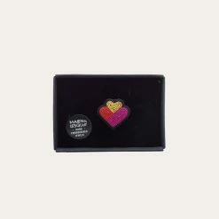 Mini Family Hearts Hand-Embroidered Pin