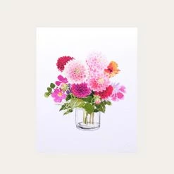 Autumn Dahlias | Art Print