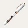 Diamond Mini Fountain Pen | White Rose Gold V2