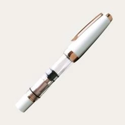 Diamond Mini Fountain Pen | White Rose Gold V2