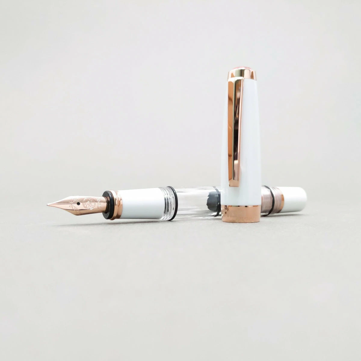 Diamond Mini Fountain Pen | White Rose Gold V2 3 Diamond Mini Fountain Pen | White Rose Gold V2 - Image 3