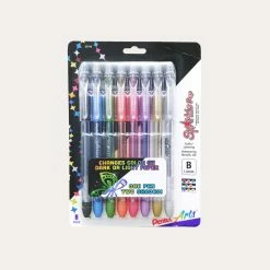 Pentel Sparkle Pop Metallic Gel Pens | Set Of 8 | 1.0mm Bold