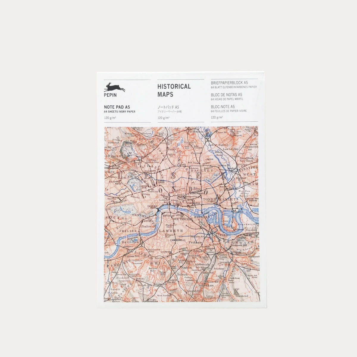 Historical Maps Writing Paper Pad | A5 1 Historical Maps Writing Paper Pad | A5