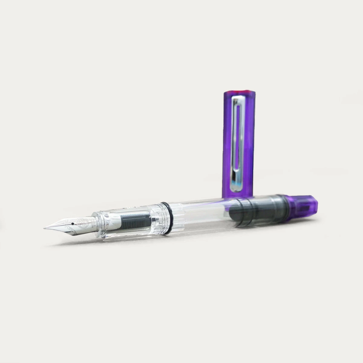 ECO Fountain Pen | Transparent Purple 2 ECO Fountain Pen | Transparent Purple - Image 2