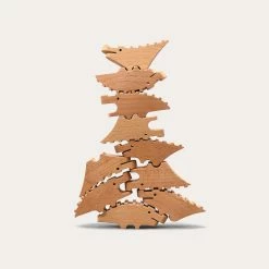 Mini Croc Pile | Natural Wood