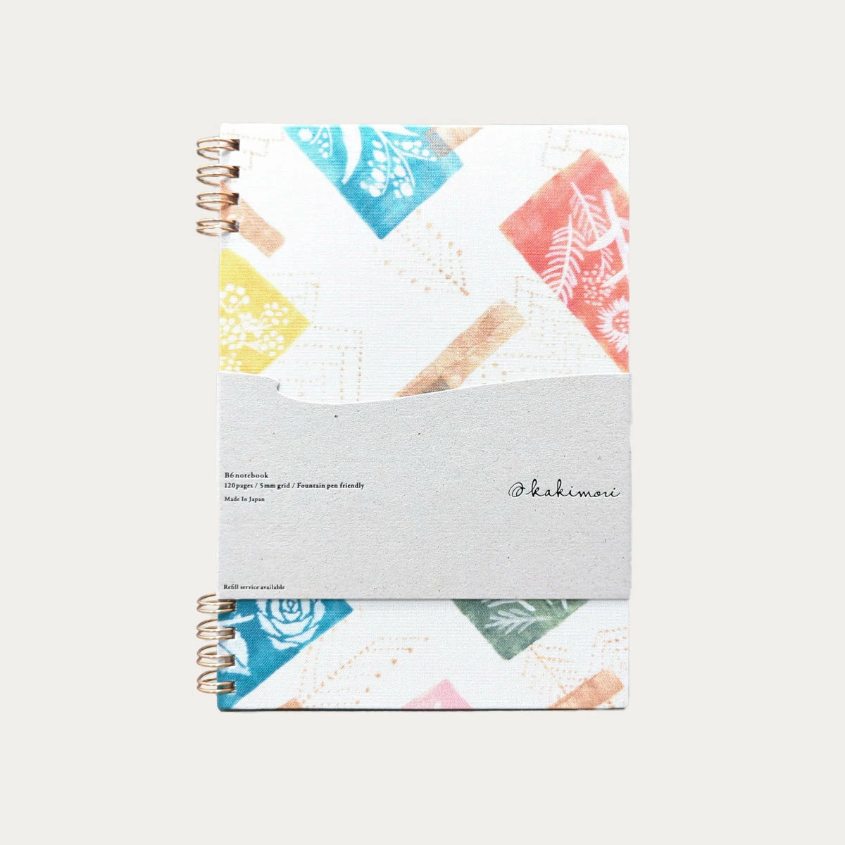 Spiral B6 Notebook | Flower Bone 1 Spiral B6 Notebook | Flower Bone