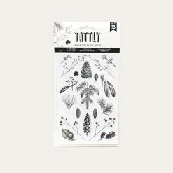 Conifers | Temporary Tattoo Sheet | Set Of 2