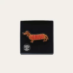 Dachshund Hand-Embroidered Pin