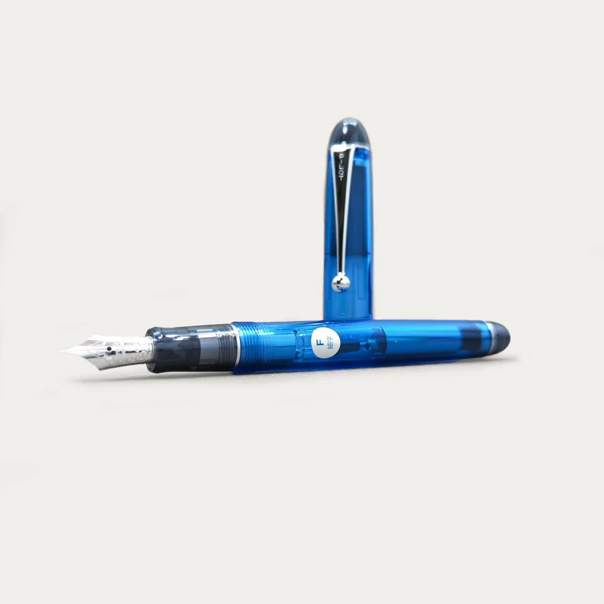 Pilot Custom 74 Fountain Pen | Transparent Blue 2 Pilot Custom 74 Fountain Pen | Transparent Blue - Image 2