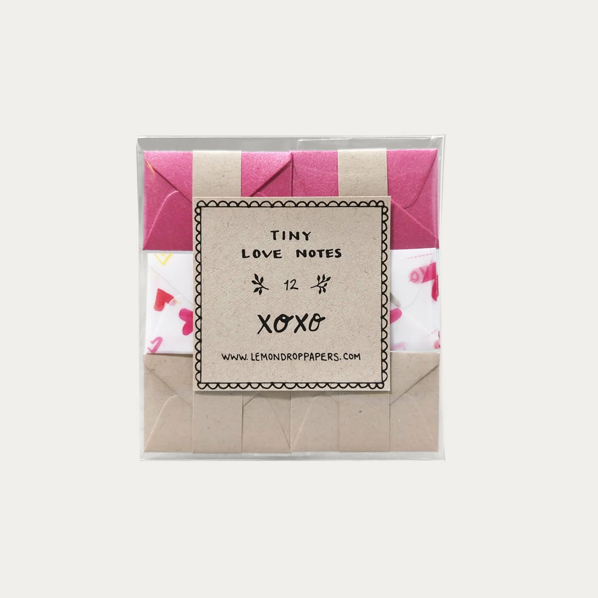 XOXO Love | Tiny Notes With Envelopes | Set Of 12 1 XOXO Love | Tiny Notes With Envelopes | Set Of 12