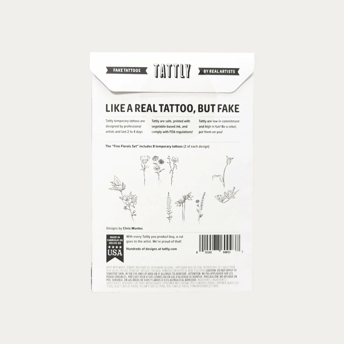 Fine Florals | Temporary Tattoo Pack 3 Fine Florals | Temporary Tattoo Pack - Image 3