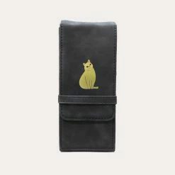 I Am A Cat Leather Pen Pouch