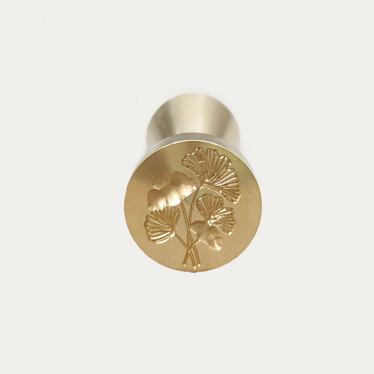 Ginkgo Brass Handle Wax Seal Set 1 Ginkgo Brass Handle Wax Seal Set