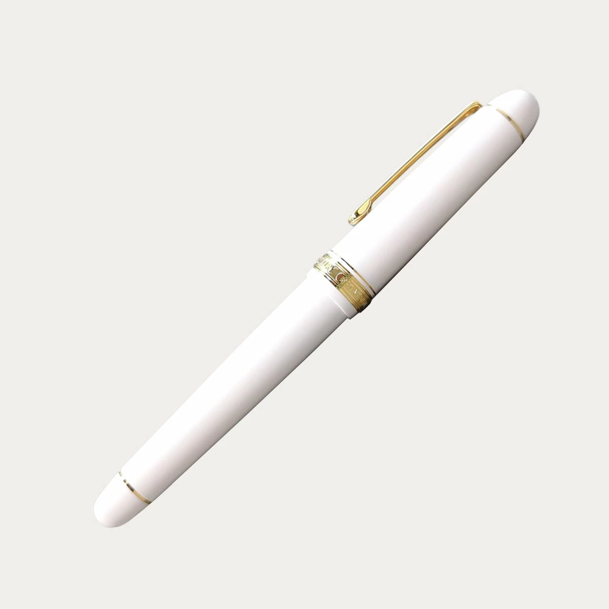 Platinum 3776 Century Chenonceau White Fountain Pen With Gold Trim 1 Platinum 3776 Century Chenonceau White Fountain Pen With Gold Trim