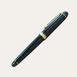 Platinum 3776 Century Laurel Green Fountain Pen With Gold Trim