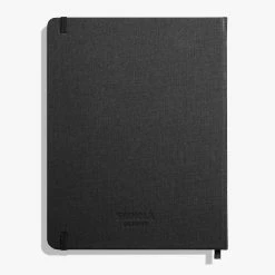 Large Hard Linen Journal | Ruled -tool Sales Journal HardLinen 7x9 JetBlack ALT 01