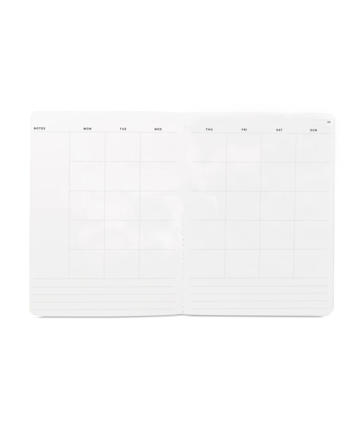 Large Monthly Planner | Undated | Charcoal Gray 2 Large Monthly Planner | Undated | Charcoal Gray - Image 2