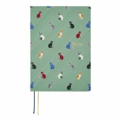 Hobonichi Techo 2024 A5 HON Planner | Bow & Tie: Cats & Me | English