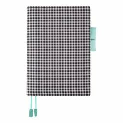 Hobonichi Techo A5 Cousin Cover | Gingham (Black)