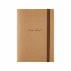 Hobonichi Techo A5 Cousin Cover | Have A Nice Day! Almond