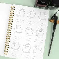 Ink Color Swatch Book | 40 Pages