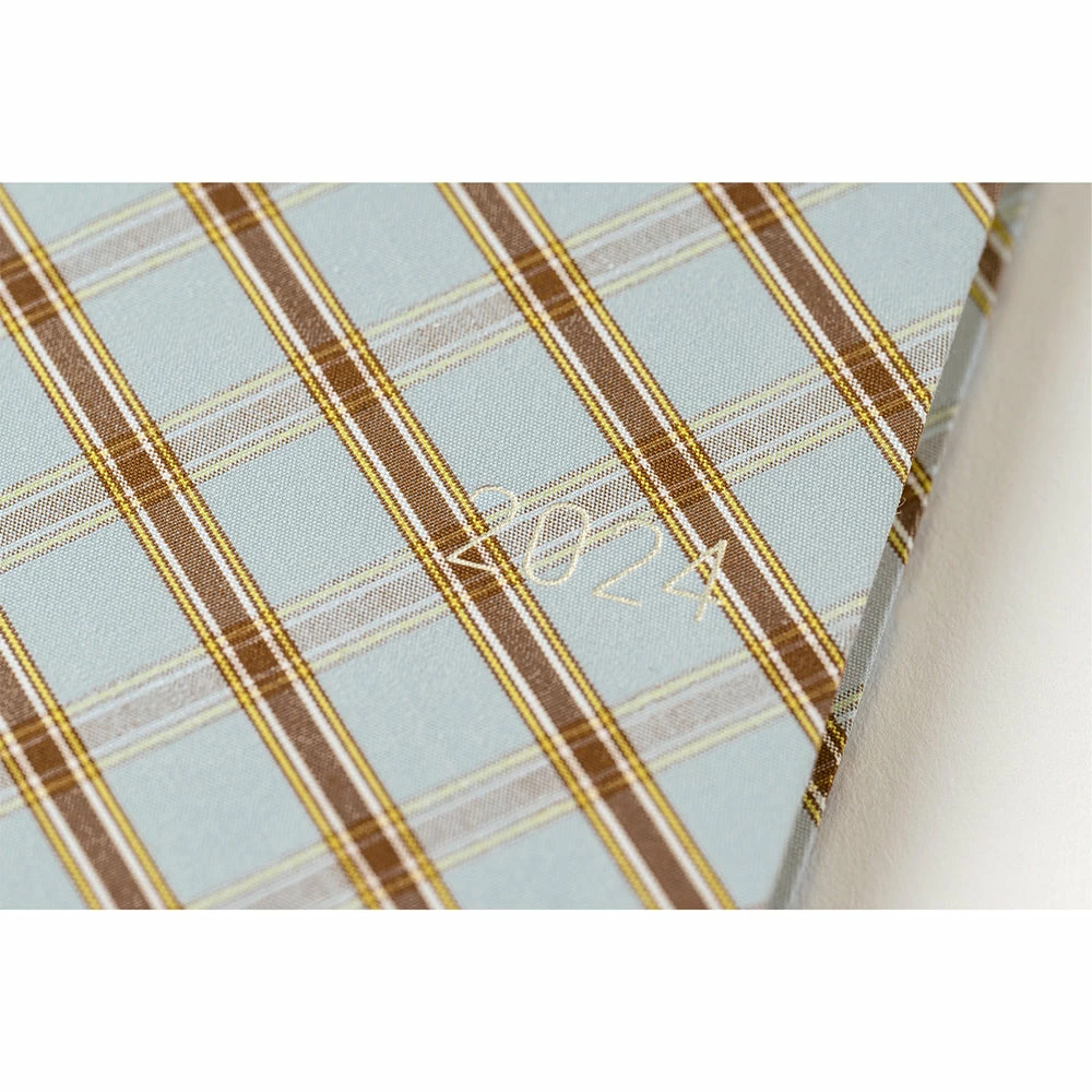 Hobonichi Techo 2024 Weeks Planner | Shirt Fabric: Relaxing Plaid | English 4 Hobonichi Techo 2024 Weeks Planner | Shirt Fabric: Relaxing Plaid | English - Image 4