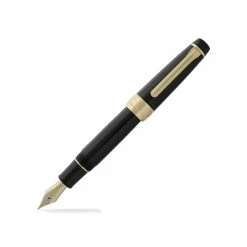 Pro Gear King Of Pens Fountain Pen | Black With Gold Trim -tool Sales sailor pro gear king of pens fountain pen in black with gold trim 21k 293
