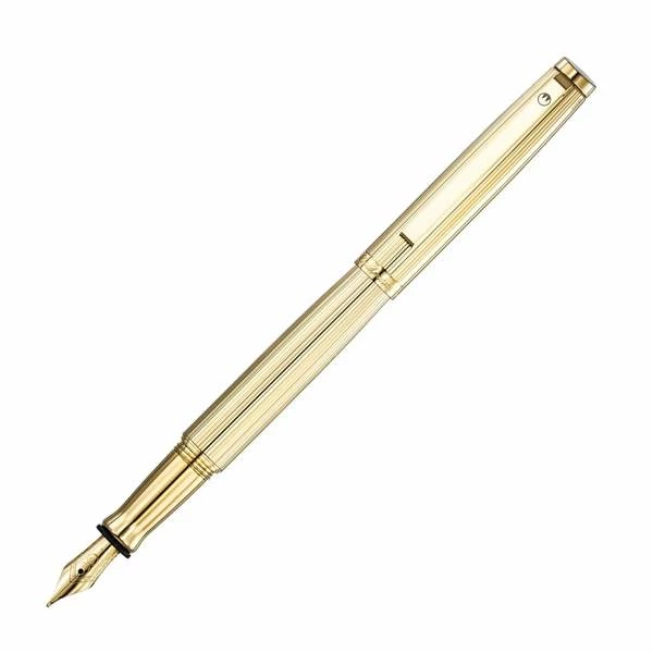 Tuscany 24K Gold-Plated Fountain Pen | Fine Nib | Lines * 2 Tuscany 24K Gold-Plated Fountain Pen | Fine Nib | Lines * - Image 2