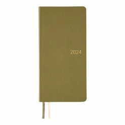 Hobonichi Techo 2024 Weeks Planner | Leather: Olive Green | English