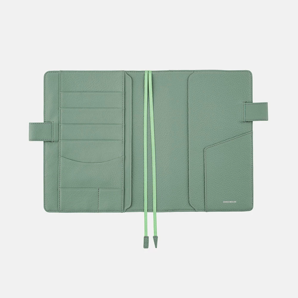 Hobonichi Techo A5 Cousin Cover | Leather: Water Green 4 Hobonichi Techo A5 Cousin Cover | Leather: Water Green - Image 4